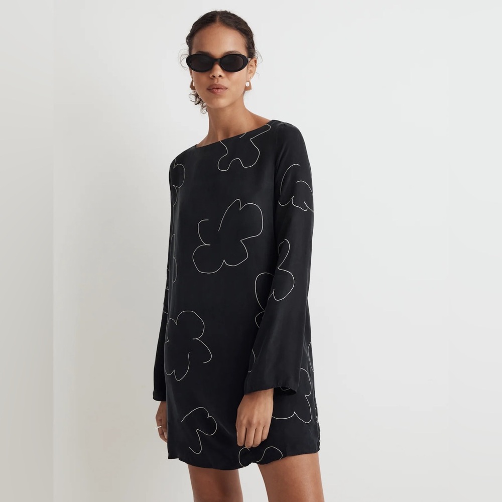 Madewell Floral Shift Mini Dress